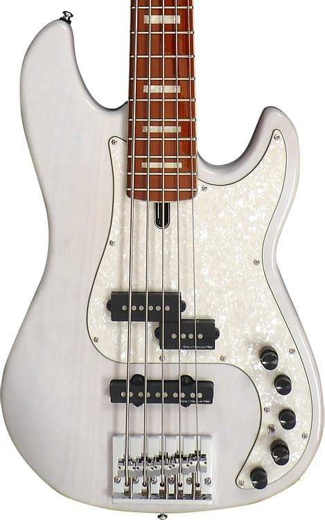 Sire Marcus Miller P8 5 String Bass Guitar White Blonde Reverb