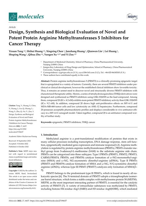 PDF Design Synthesis And Biological Evaluation Of Novel And Potent