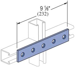P1941 5 Hole Flat Plate Fitting Unistrut Hawaii Honolulu Hawaii