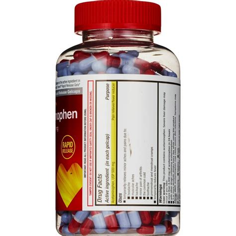 CVS Health Extra Strength Acetaminophen Gelcaps Capsules 500 Mg 400 CT