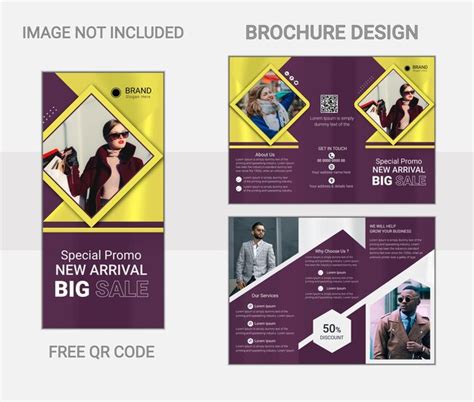 Premium Vector Trifold Brochure Design Template