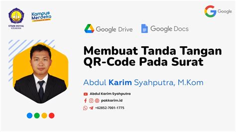 Membuat Tanda Tangan QR Code Pada Surat YouTube