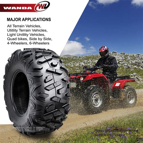 Set 4 Wanda 25x8 12 Atv Tires 25 25x8x12 25x10 12 25x10x12 6ply Big