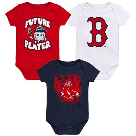 Infant Rednavywhite Boston Red Sox Minor League Player Three Pack