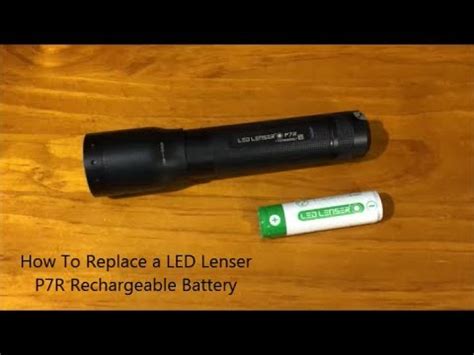 How To Replace A Led Lenser P R Rechargeable Battery Youtube