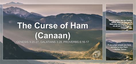 The Curse of Ham (Canaan) Sermon by Sermon Research Assistant, Genesis 9:20-27 - SermonCentral.com