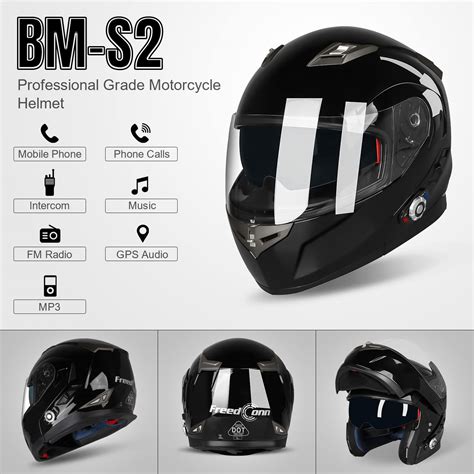 Snapklik Freedconn Motorcycle Bluetooth Helmet Bluetooth