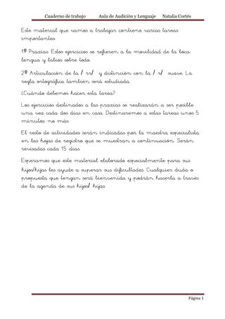 R Y RR Articulación y lectoescritura PDF