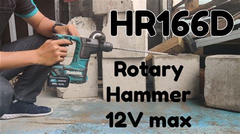 Makita Battery Rotary Hammer 12V HR166D Drilling Concrete YouTube