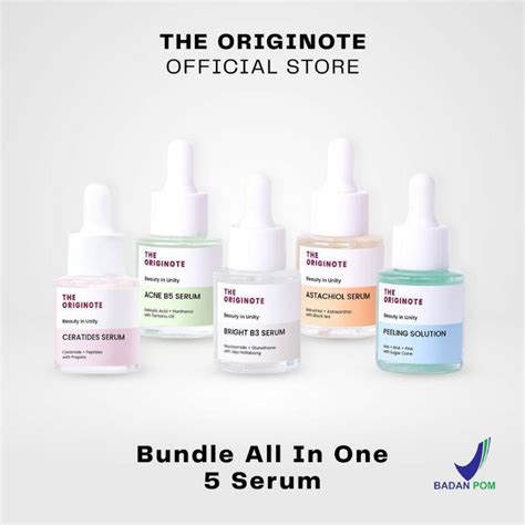 Jual THE ORIGINOTE Serum Wajah Bright B3 Peeling Solution Acne B5