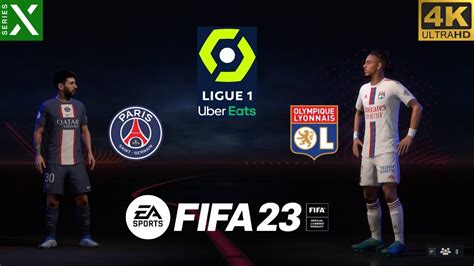 FIFA 23 PSG Vs Olympique Lyonnais League 1 Series X Gameplay 4K