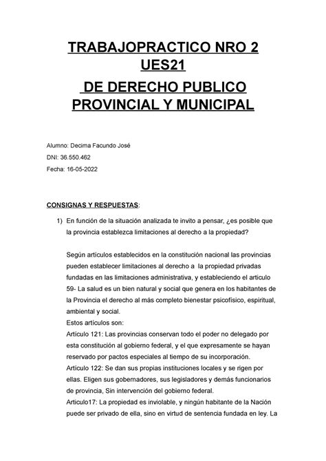 Trabajo Practico Nro 2 Ues21 Ppym Decima Facundo Jose Trabajopractico Nro 2 Ues De Derecho