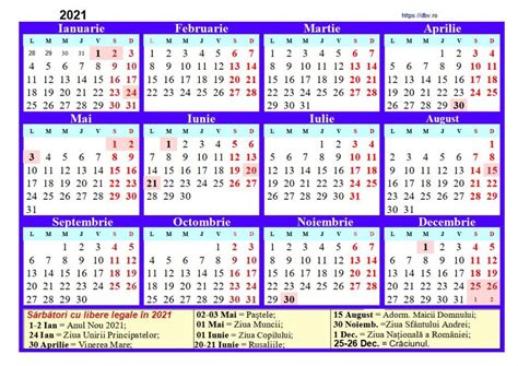 Calendar Rom Nesc Actualizat Cu Liberele Legale Desc Rcabil I