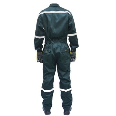 100 Cotton 220g Dark Green Flame Retardant Coverall