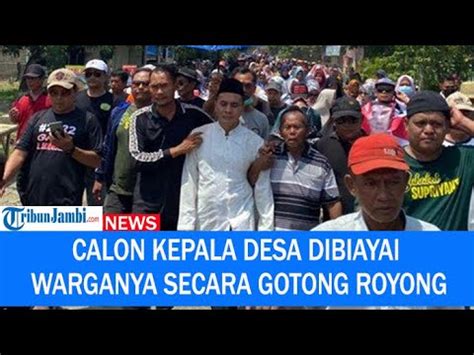 Viral Calon Kepala Desa Dibiayai Warganya Secara Gotong Royong Banyak