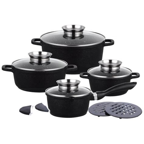 Pots Set Of Elements Black Klausberg Kb