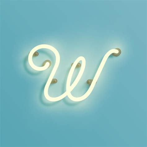 Realistic neon character from a typeset, vector 320576 Vector Art at Vecteezy