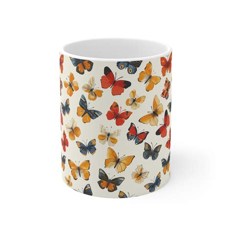 Butterflies Mug Butterfly Tea Cup Butterflies Art Butterfly Mug Cool