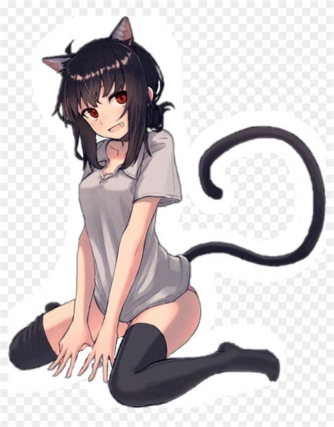 Neko Sticker - Anime Cat Girl Png, Transparent Png - 969x1195(#2262848 ...