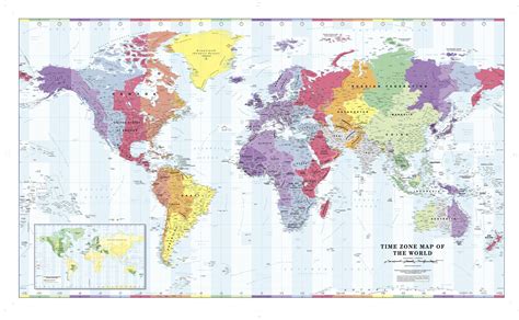 Time Zones Of The World Map Large Version Printable Time Zone Map Images