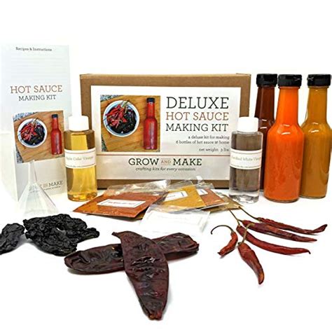 Grow And Make Deluxe DIY Gourmet Hot Sauce Kit ThatSweetGift