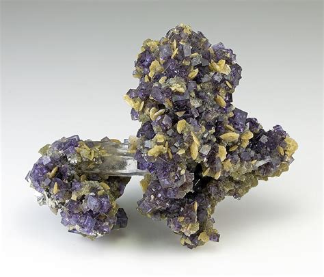 Fluorite With Siderite Quartz Fluorapatite Arsenopyrite Minerals