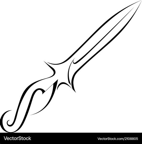 Dagger Clipart Black And White