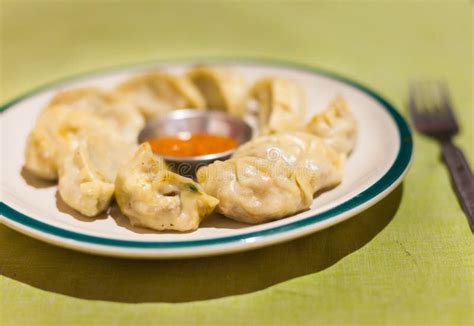 Momos on plate stock image. Image of asian, nepali, lunch - 86358403