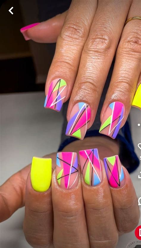 Neon Nail Designs Nail Designs Spring Nail Swag Neon Nails Summer