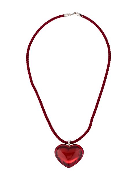 Baccarat Red Heart Pendant Necklace Necklaces Bcc20852 The Realreal