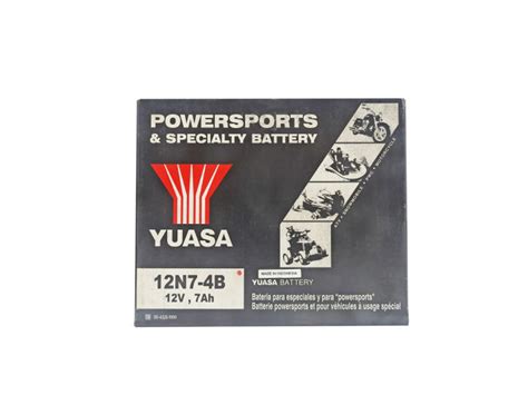 Yuasa 12n7 4b High Performance Conventional Without Acid Low Maintenance Motorcycle Battery