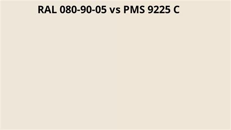 RAL 080 90 05 Vs PMS 9225 C RAL Colour Chart UK