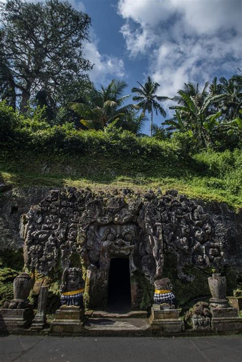 Goa Gajah Ancient Temple In Bali Indonesia Editorial Photography