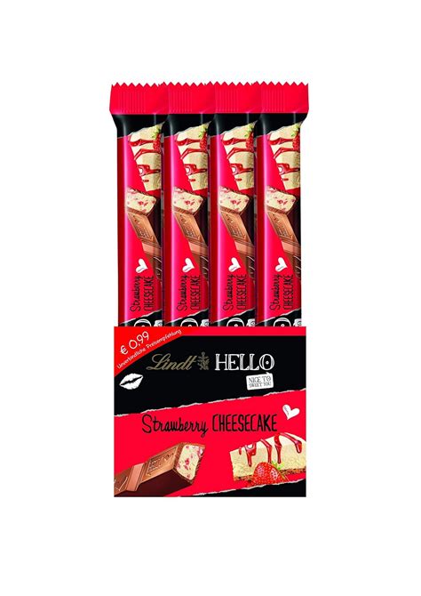 Lindt Schokolade Hello Sticks Strawberry Cheesecake X G Riegel