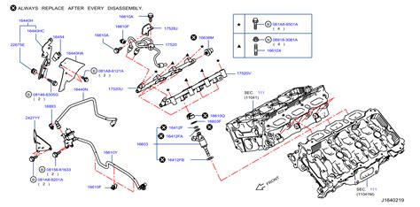 2014 Infiniti QX80 Fuel Injector Pressure Control Sensor Fuel Rail