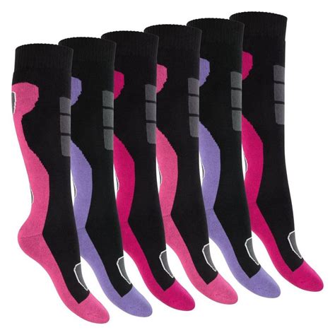 Footstar Thermosocken Damen Winter Kniestrümpfe 6 Paar Mit Thermo