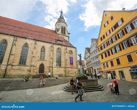 Stiftskirche In Tubingen Baden Wurttemberg Germany Editorial Stock