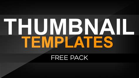 Free Thumbnail Templates Pack Thumbnail Template Youtube Thumbnail ...