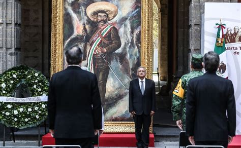 AMLO Encabeza Homenaje Por El 101 Aniversario Luctuoso De Emiliano Zapata