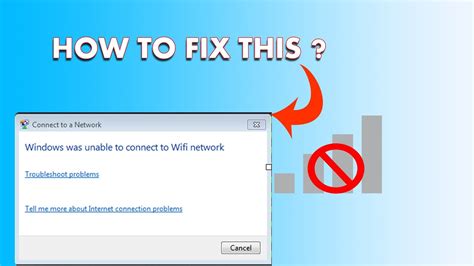 Windows Was Unable To Connect To Wifi Network How To Fix YouTube