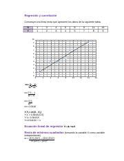 Problemas estadística inferencial docx Regresión y correlación