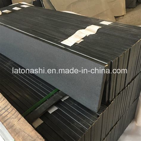 Honed Polished Antique Absolute Mongolia Black Granite For Flooring