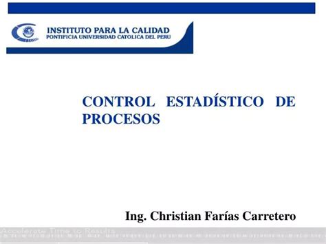 PPT CONTROL ESTADÍSTICO DE PROCESOS PowerPoint Presentation free