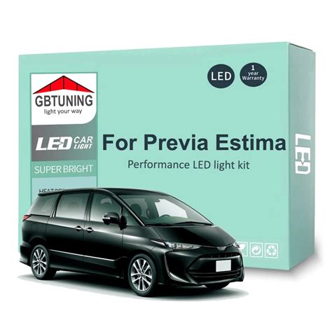 LED Interior Light Bulb Kit For Toyota Previa Estima ACR30 ACR50 1990