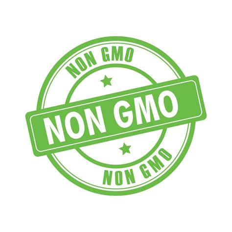 Vector Non Gmo Label Only Natural Organic Product Icon Gmo Free Green