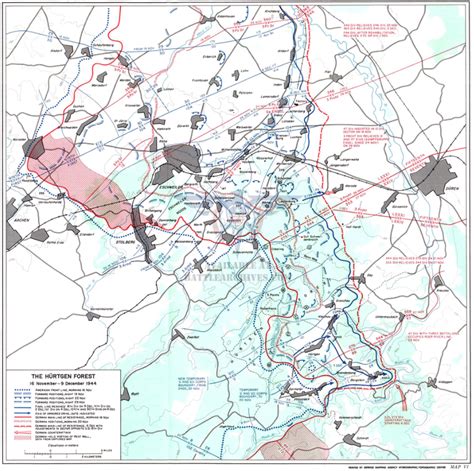 Hurtgen Forest Regimental Level Battle Map – Battle Archives