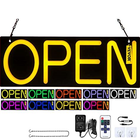 Vevor Led Open Sign 22 X 20 Neon Open Sign For Business Multiple