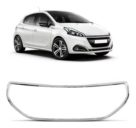 Moldura Grade Radiador Peugeot 208 2012 A 2016 Cromado Parcelamento