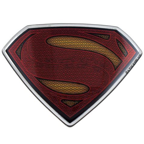 Buy Fan Emblemssuperman Logo Car Decal Domed Multicolor Chrome Finish