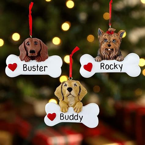 Dog Ornament Pet Ts Christmas Animals Personalized Christmas